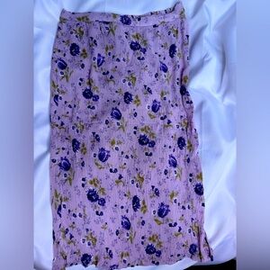 Vintage Floral cottagecore midi skirt